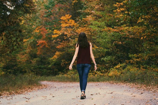 women walking in the park
